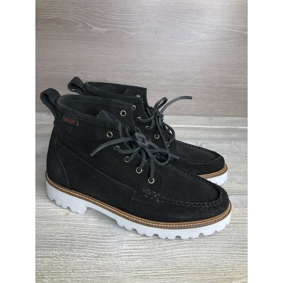 G.H. BASS Originals Men\'s Suede Ranger Moc Ankle Chukka Boots Shoes Black US 8.5 main image 4